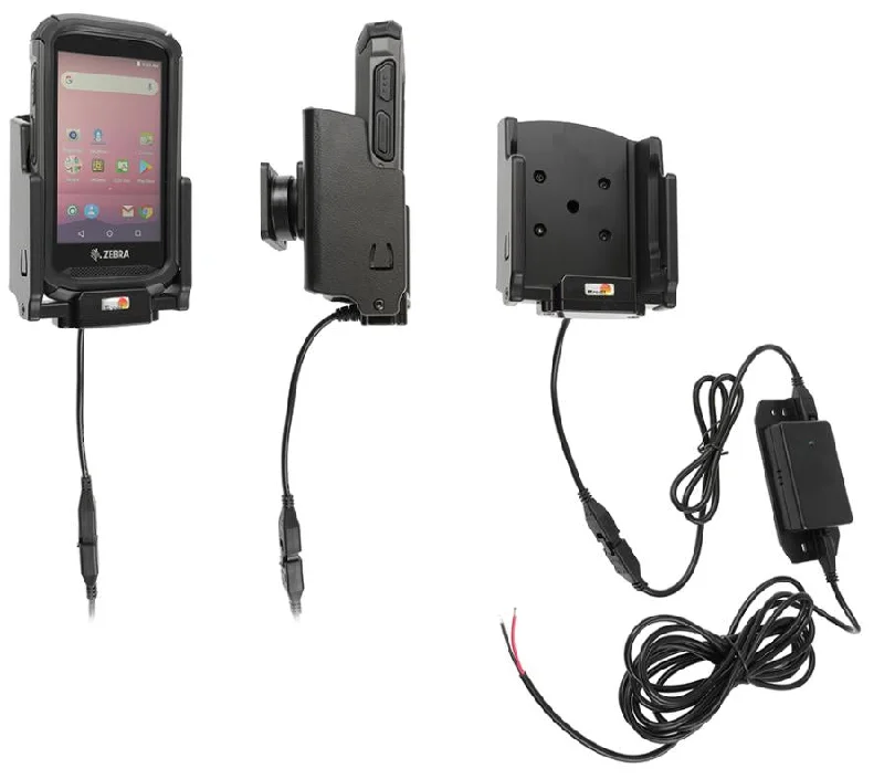 Charging Cradle with Hard-Wired Power Supply for Zebra TC20/TC25 with Protective Boot