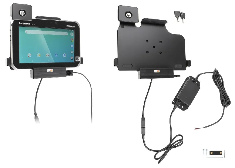 Vehicle Cradle - Key Lock, USB Port and Hard-Wired Power Supply