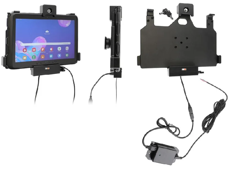 Vehicle Cradle - Key Lock, USB Port and Hard-Wired Power Supply