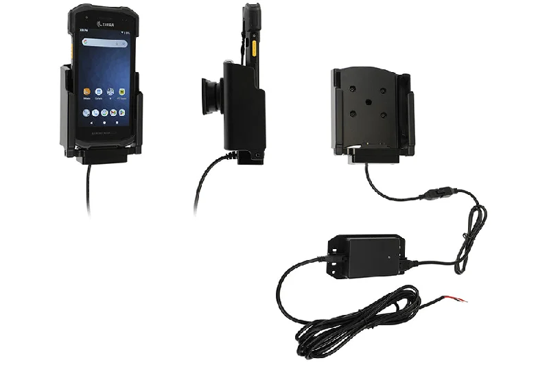 Charging Cradle with Hard-Wired Power Supply for Zebra TC21/TC26 with Rugged Boot