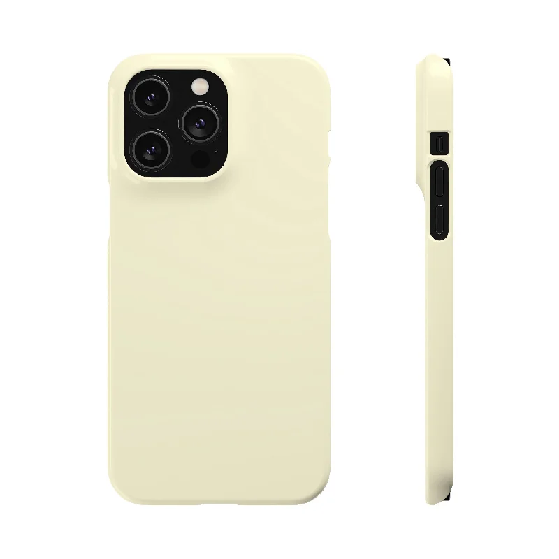 Cornsilk White iPhone Case (Slim)