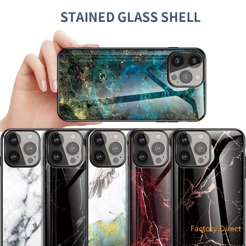 Marble design glass back cover case for Meizu phone models