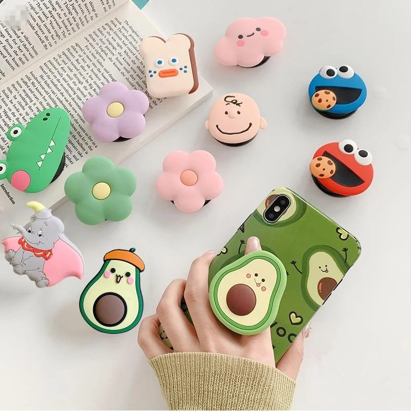 NEW Cartoon Round Universal Mobile Phone Ring Holder Grip