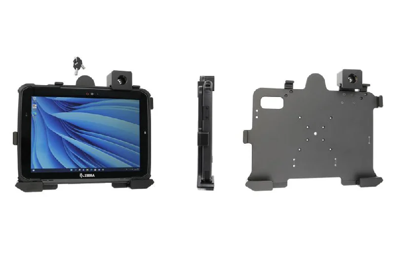 Non-Charging Cradle with Key Lock for Zebra ET80/ET85 with Rugged Boot