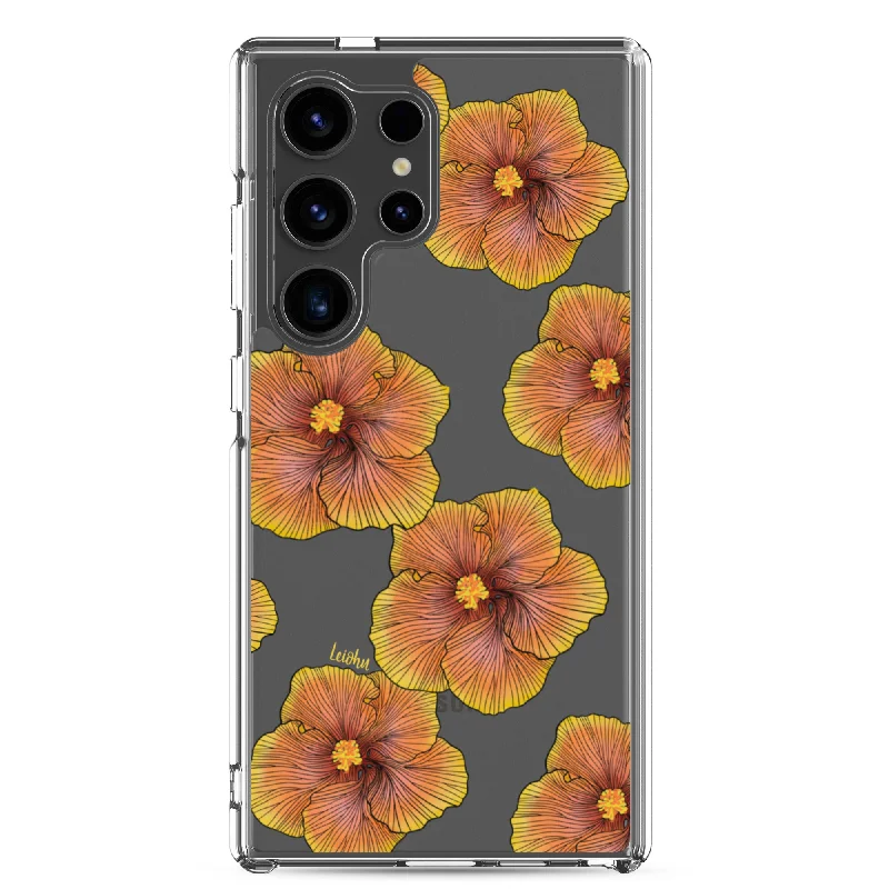 Sunrise Hibiscus - Clear Case for Samsung®