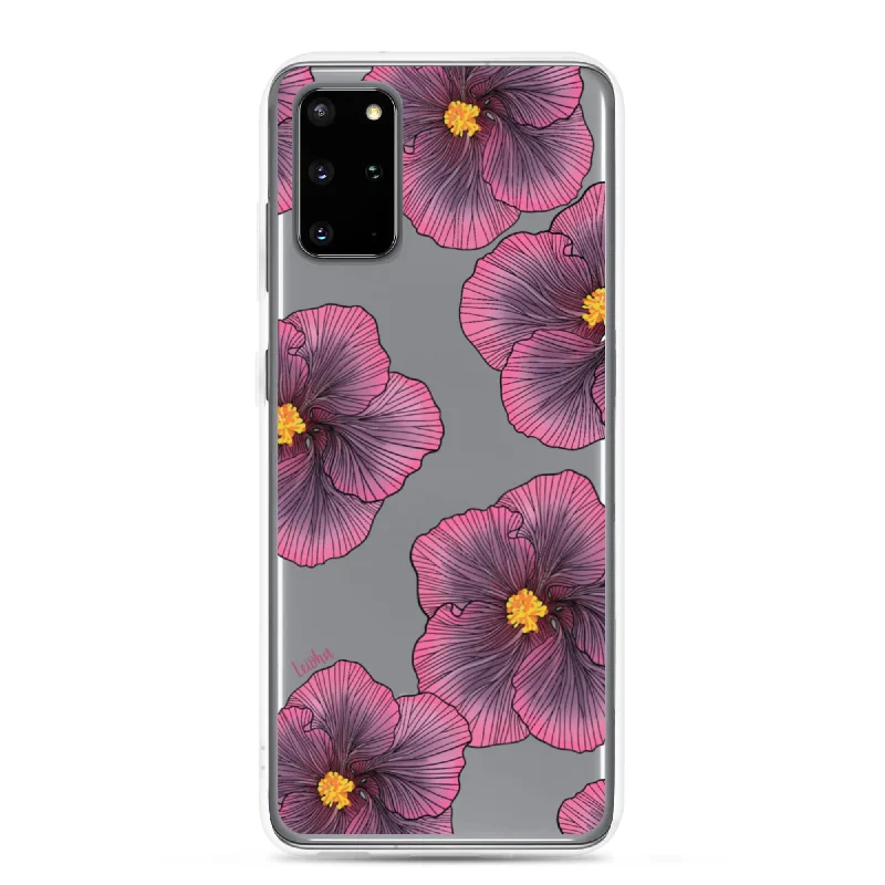 Sunset Hibiscus - Clear Case for Samsung®