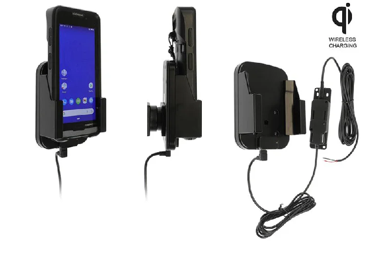 Wireless Charging Cradle with Dual USB Hard-Wired Power Supply (Device with Boot)