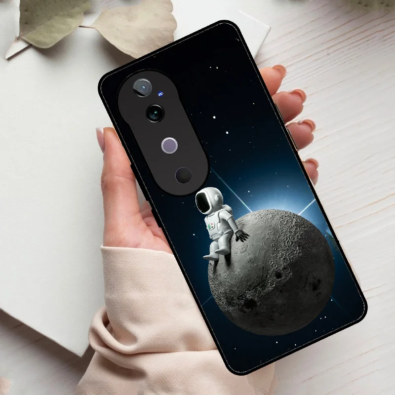 Astronod Moon Glass Case Cover For Vivo