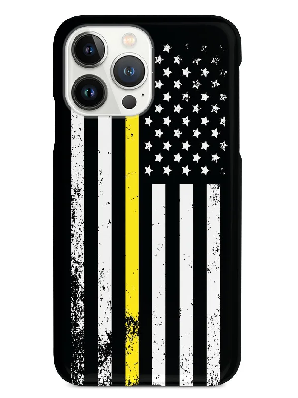 Downward American Flag - Thin Yellow Line Case