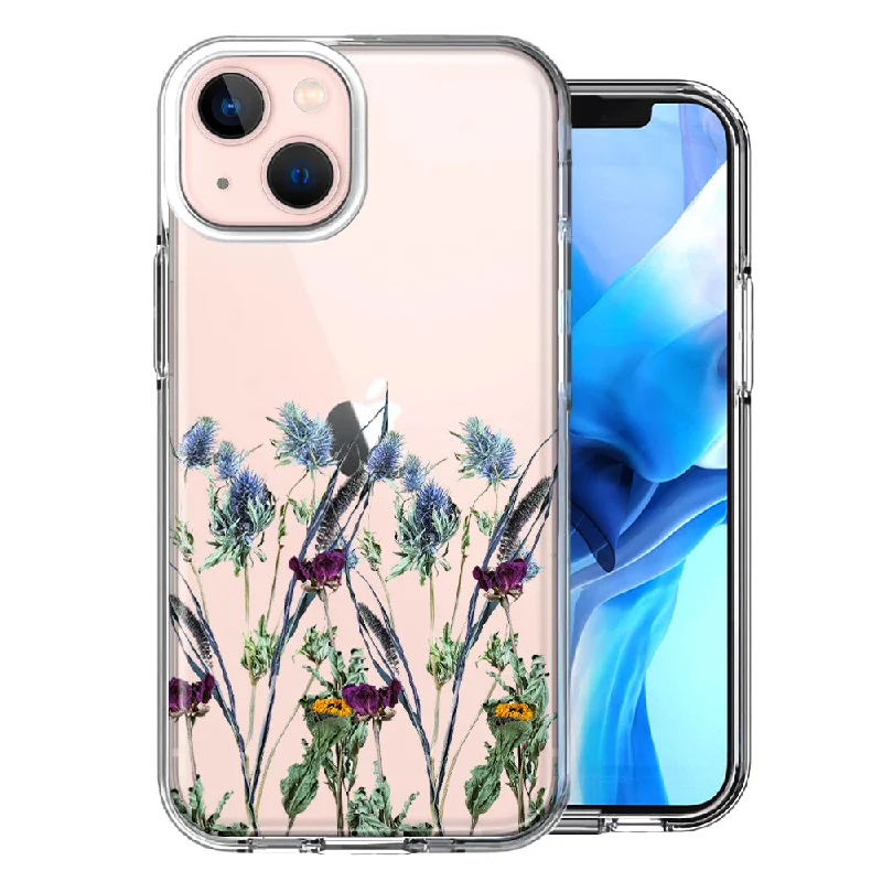 For Apple iPhone 15 Country Dried Flowers Case Cover