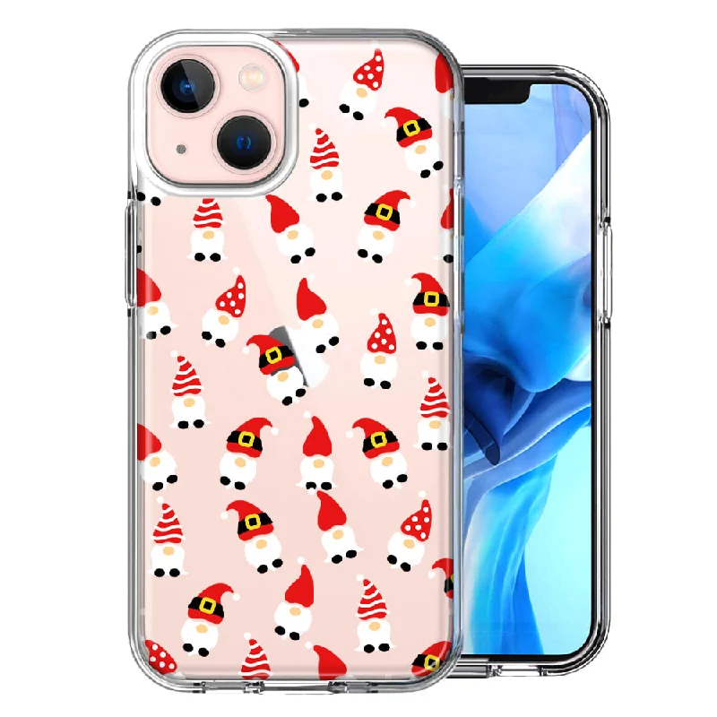 For Apple iPhone 15 Cute Red Christmas Holiday Santa Gnomes Case Cover