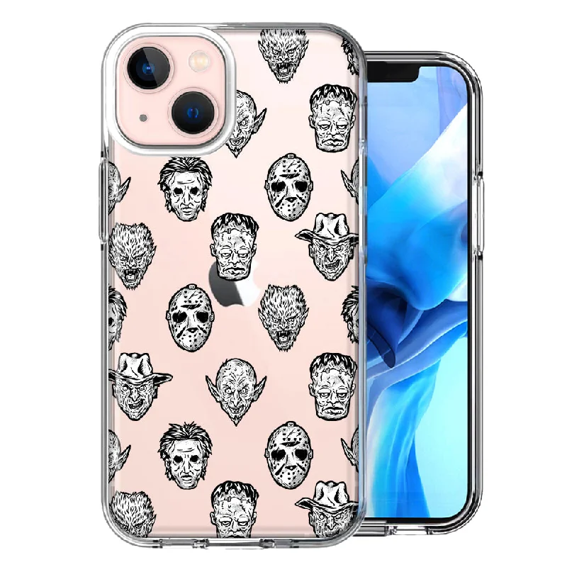 For Apple iPhone 15 Spooky Halloween Villains Case Cover