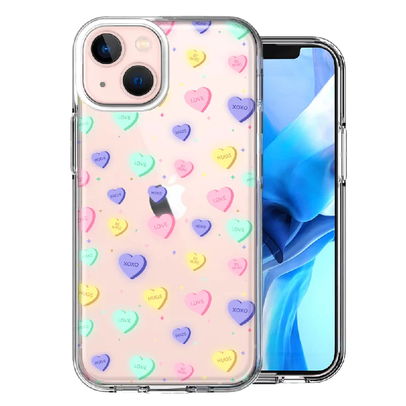 For Apple iPhone 15 Valentine's Day Heart Candies Case Cover