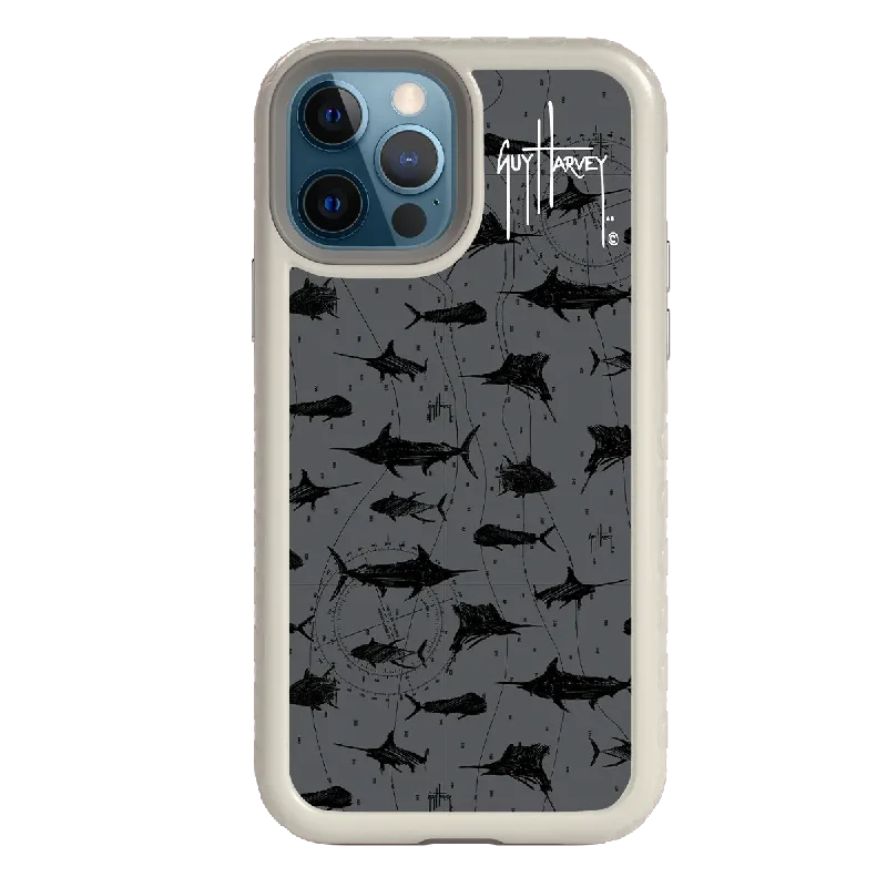 Guy Harvey Fortitude Series for Apple iPhone 12 / 12 Pro - Black Scribbler