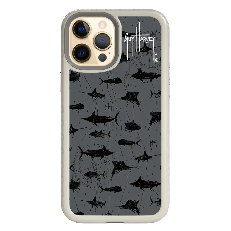 Guy Harvey Fortitude Series for Apple iPhone 12 Pro Max - Black Scribbler