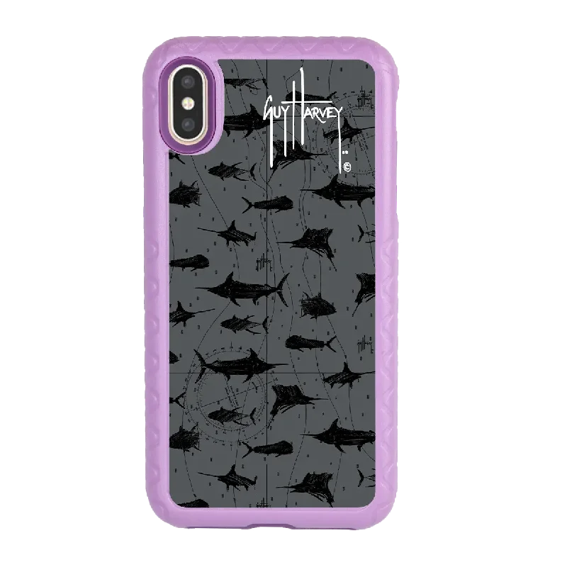 Guy Harvey Fortitude Series for Apple iPhone XS Max - Black Scribbler