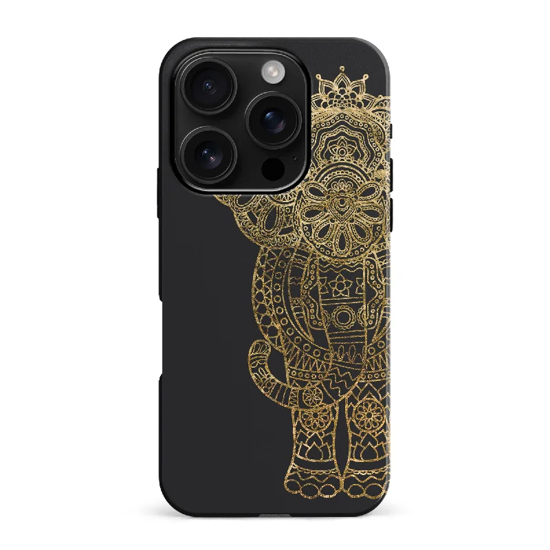 Indian Elephant Phone Case - Black