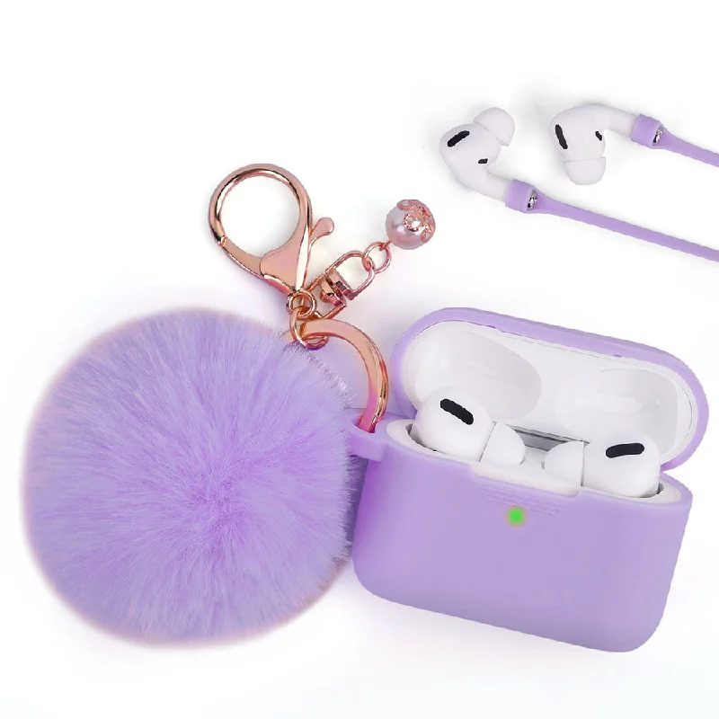 Lavender Furball Silicone Airpod 3 Case