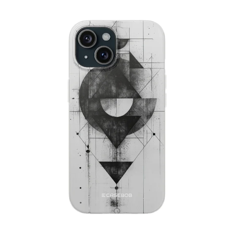 Monochrome Geometry | Flexible Phone Case for iPhone