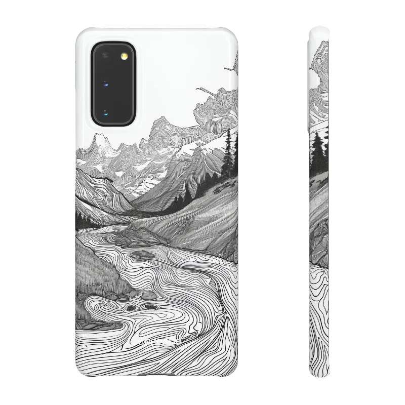 Monochrome Serenity | Slim Phone Case for Samsung