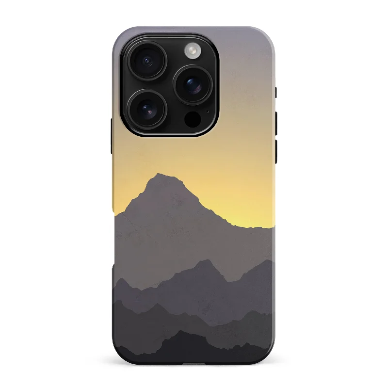 Mountains Silhouettes Phone Case in Purple