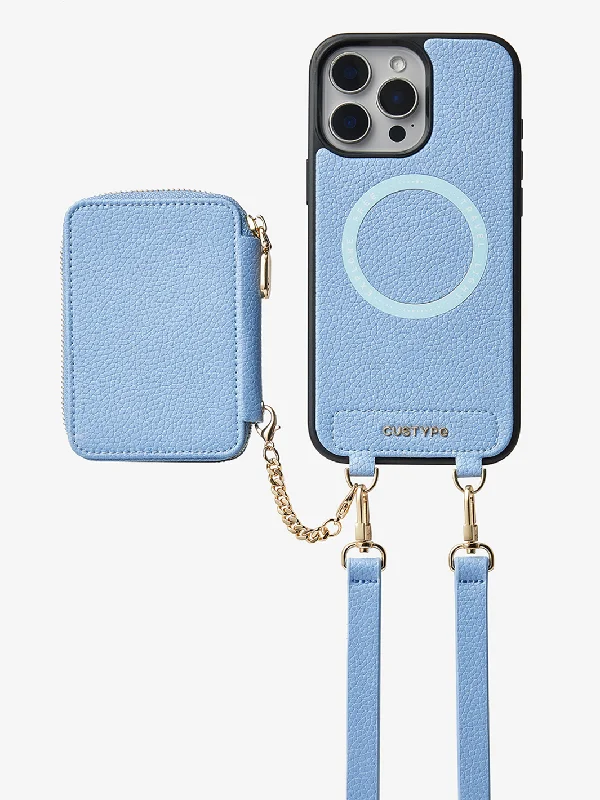 Unique Design Set- Detachable Wireless Charging Crossbody Wallet Phone Case Set