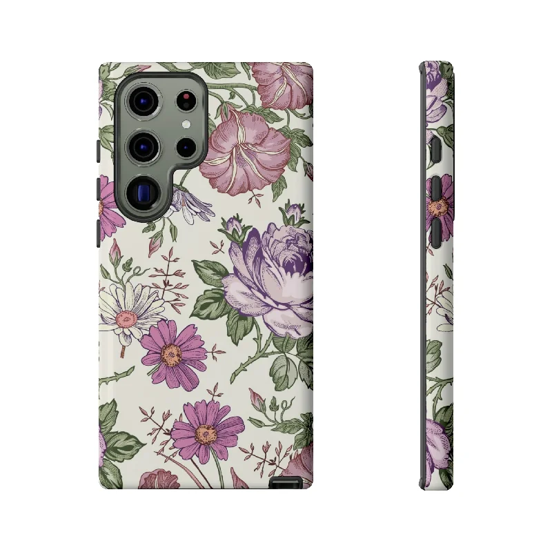 Pastel Vintage Flower Samsung Case (Protective)