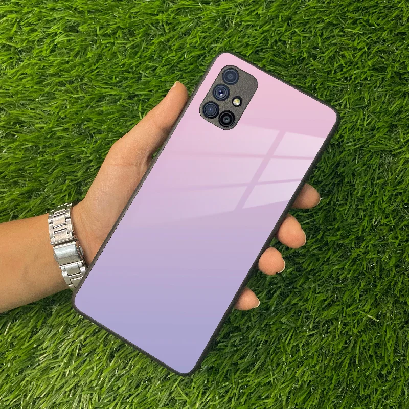 Pink Gradient Glass Case Cover For Samsung