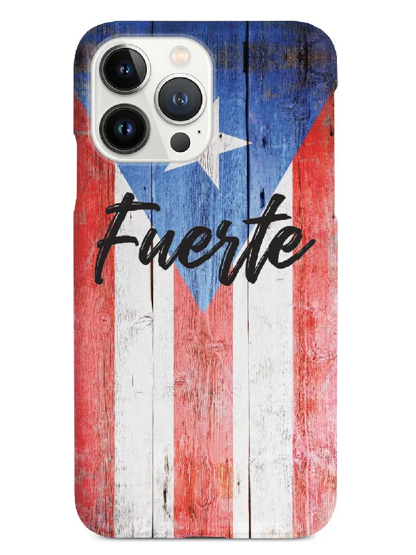 Puerto Rico Fuerte (Strong) - Textured Flag Case