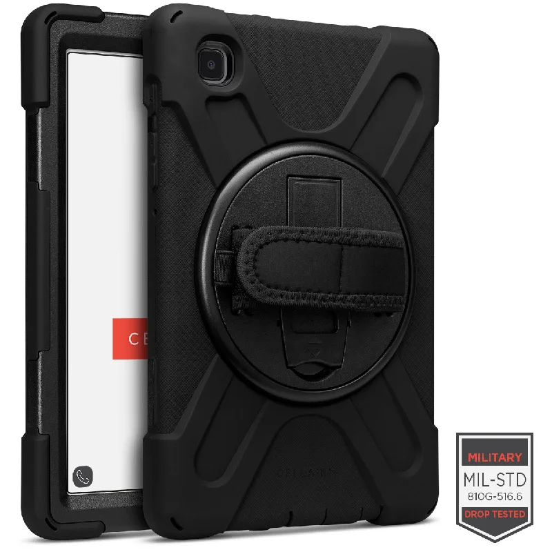 Rapture Rugged - Galaxy Tab A7 Lite 8.7” T220/ T225 w/ Kickstand & Hand Strap Black Tablet Cases