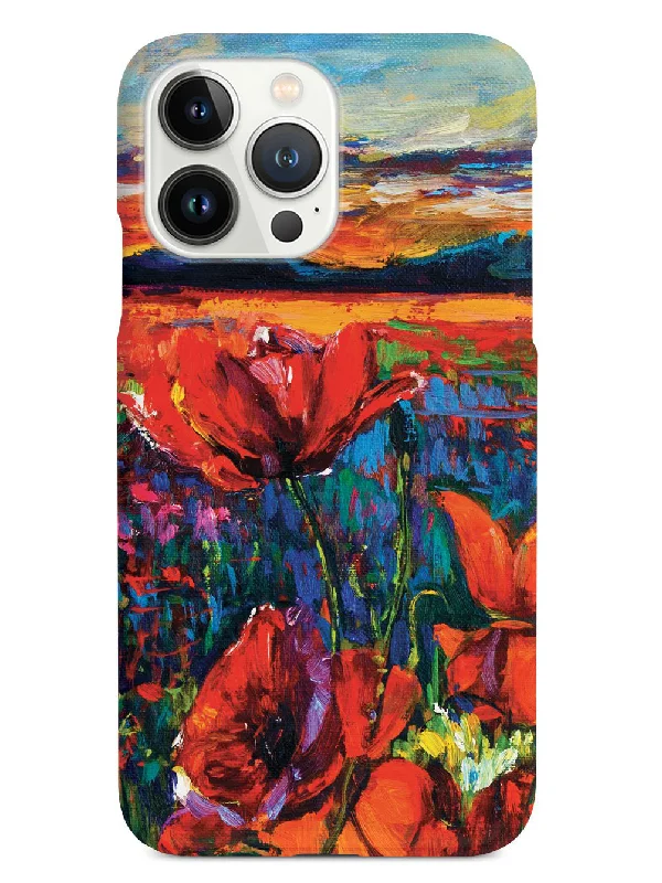 Red Tulips Impressionist Painting Case