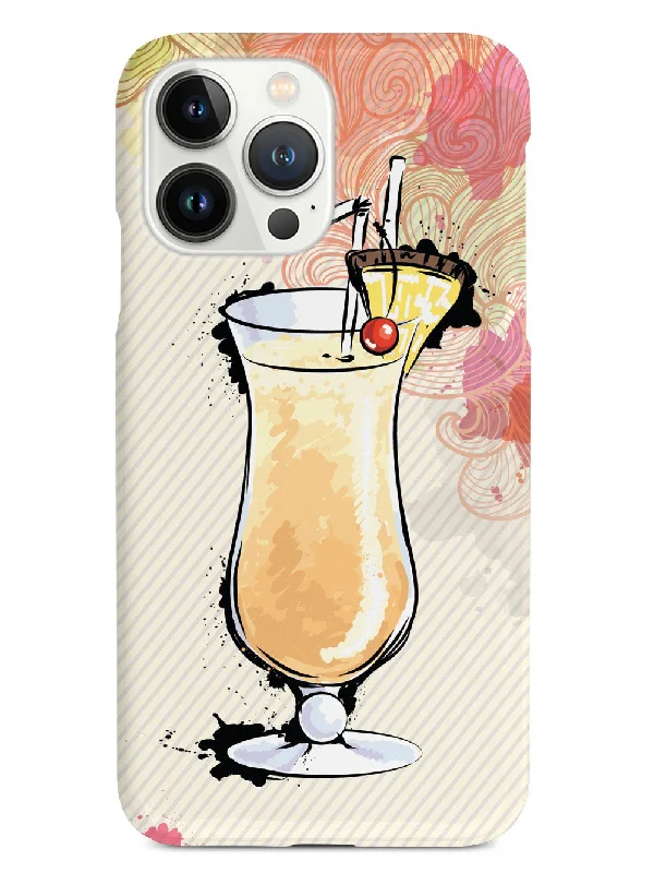 Watercolor Pina Colada - Black Case