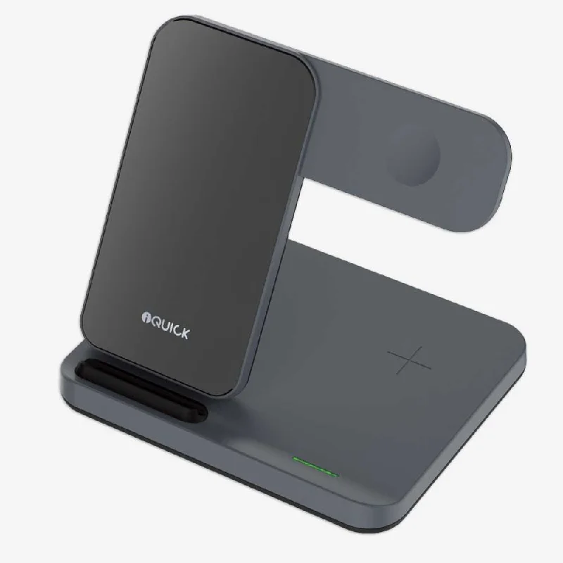 3-in-1 Wireless Charging Station | iQuick for Apple Devices