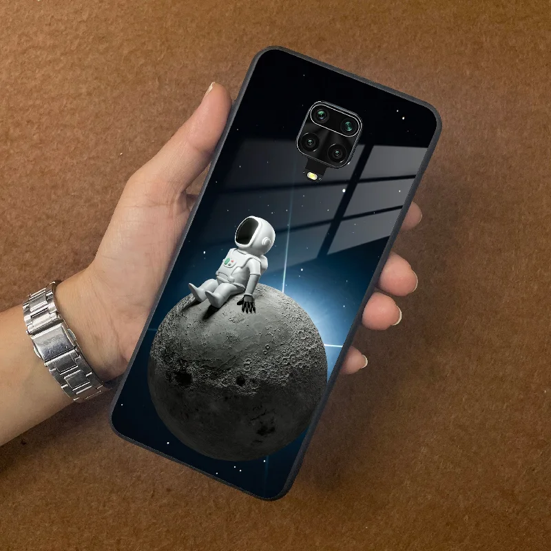 Astronod Moon Glass Case Cover For Poco