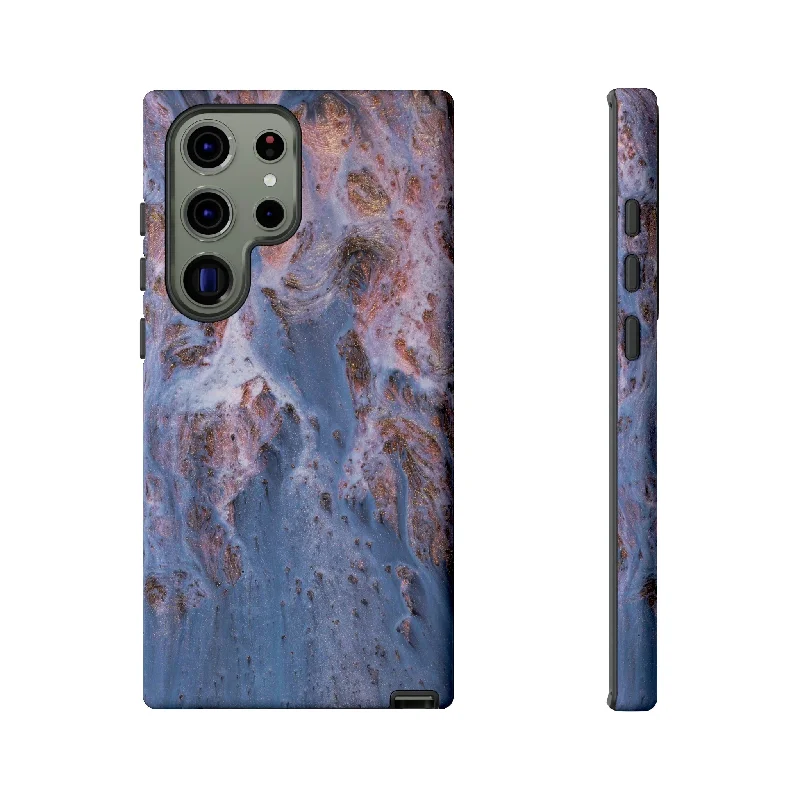 Blue Ice Ink Art Android Case - Protective Phone Case