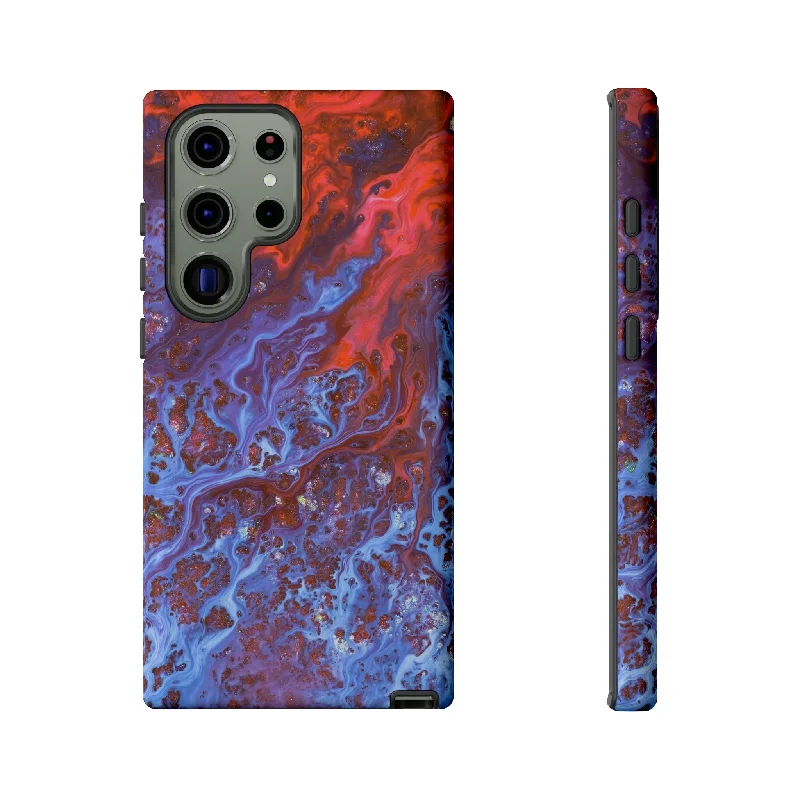 Blue Lava Ink Art Android Case - Protective Phone Case