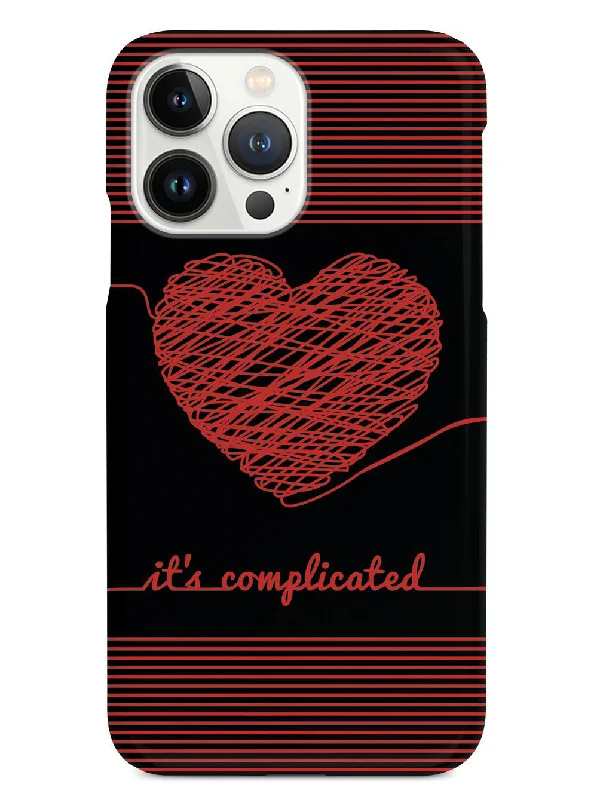 Chaos Doodle Heart - It's Complicated - Black Case