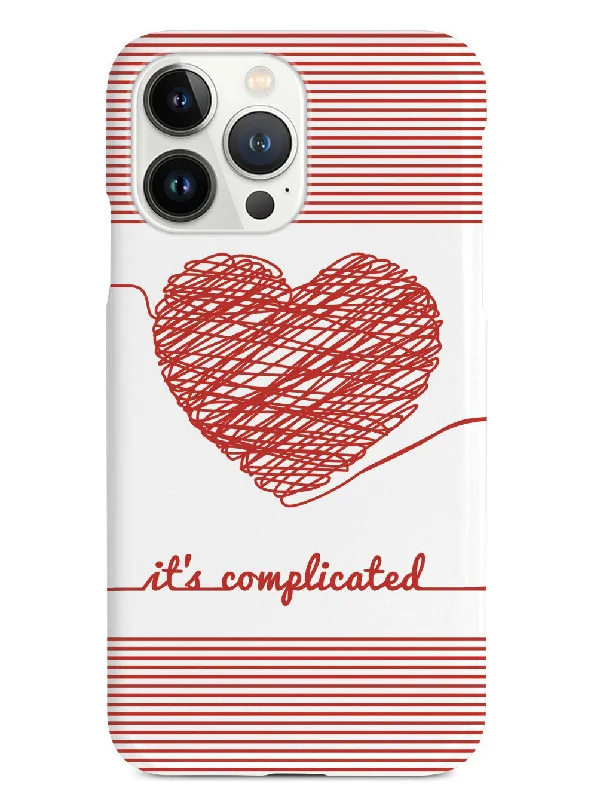 Chaos Doodle Heart - It's Complicated - White Case