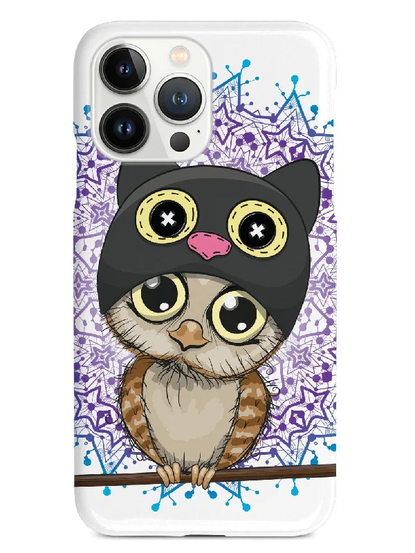 Cute Kitten-Owl Doodle Case