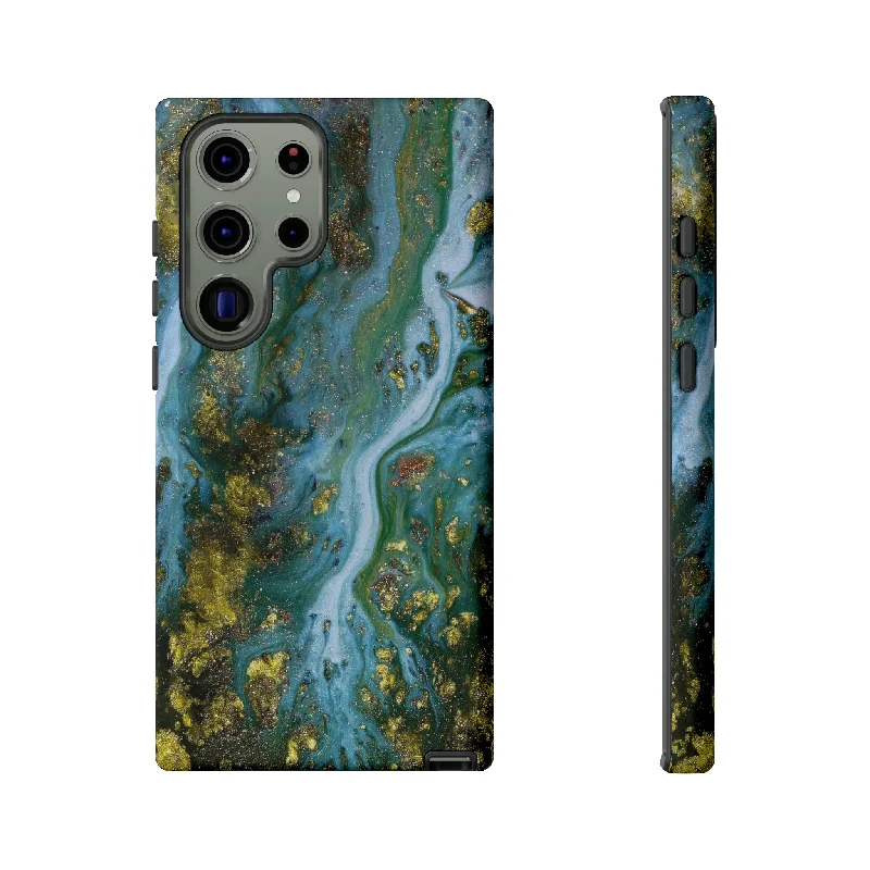 Ocean Blue Ink Art Android Case - Protective Phone Case