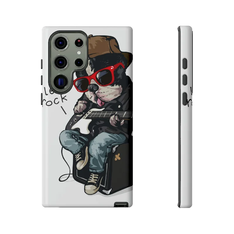 Rock n Roll Dog Android Case - Protective Phone Case