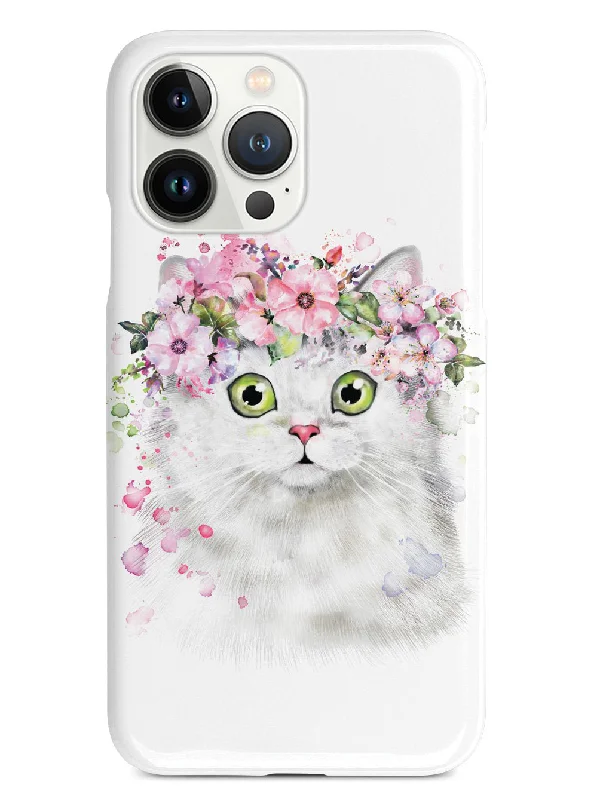 Surprised Flower Kitty - Persian Cat Case