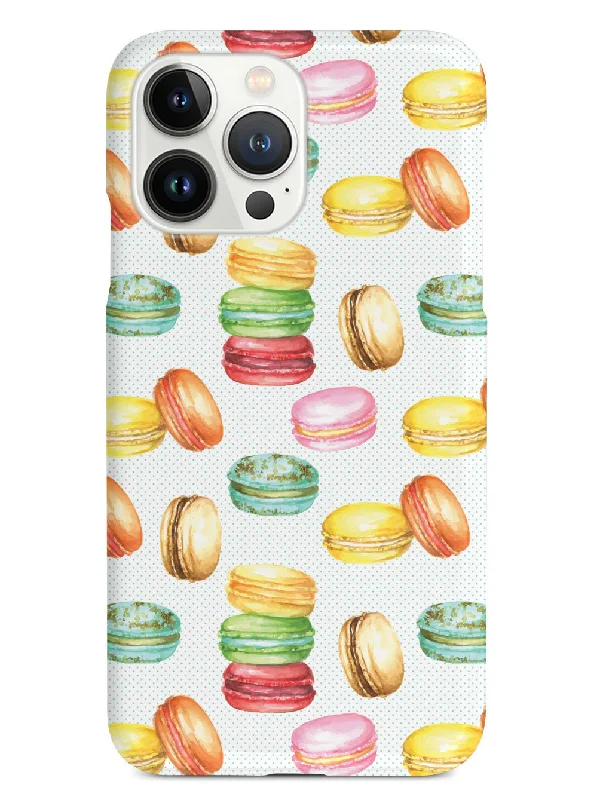 Watercolor Macaroons Pattern - White Case